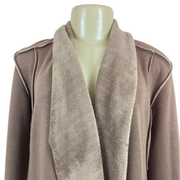 Lnk Landscape Womens Brown Open Front Cardigan Sz XS - Picture 5 of 9